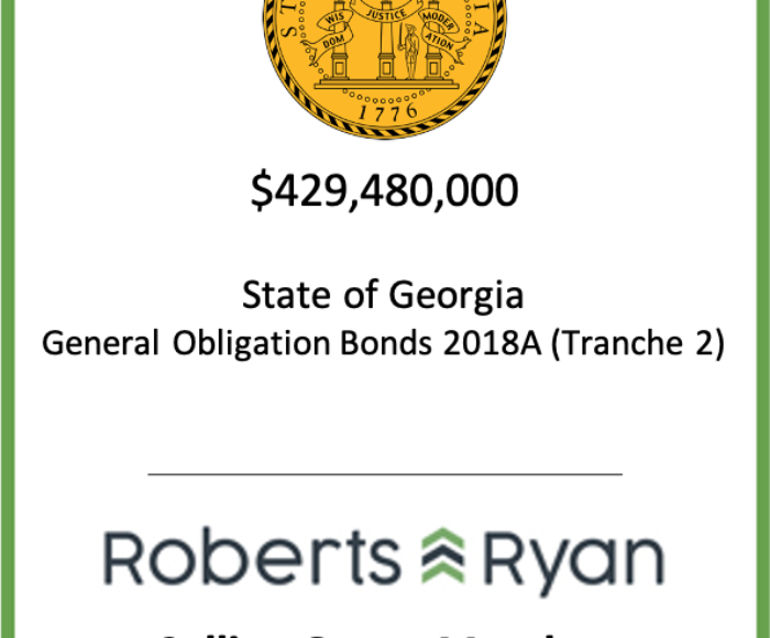 Georgia General Obligation Bonds June 2018 Selling Group Member