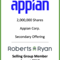 Appian Corporation Selling Group Member - August 2018
