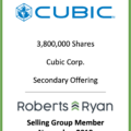 Cubic Corporation Selling Group Member - November 2018
