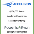 Acceleron Pharma Selling Group Member - January 2019