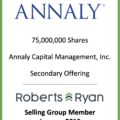 Annaly Capital Management Selling Group Member - January 2019