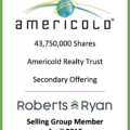 Americold Realty Trust - Selling Group Member April 2019