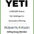 Yeti Holdings - Selling Group Member May 2019