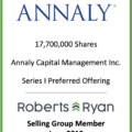 Annaly Capital Management - Selling Group Member June 2019