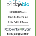 Bridgebio Pharma - Selling Group Member June 2019
