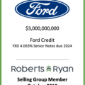 Ford Credit Notes Due 2024 - October 2019