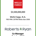 Wells Fargo Notes Due 2030 - October 2019