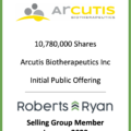 Arcutis Biotherapeutics - Selling Group Member January 2020
