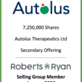 Autolus Therapeutics - Selling Group Member January 2020