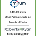 Mirum Pharmaceuticals - Selling Group Member January 2020