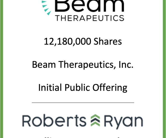Tombstone - Beam Therapeutics 2020.02.06