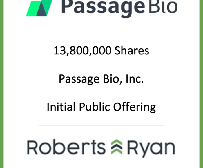 Tombstone - Passage Bio 2020.02.28