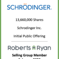 Schrodinger - Selling Group Member February 2020