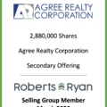 Agree Realty Group - Selling Group Member March 2020