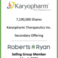Karyopharm Therapeutics - Selling Group Member March 2020