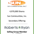 Sun Communities - Selling Group Member April 2020