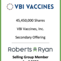 VBI Vaccines - Selling Group Member April 2020
