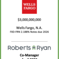Wells Fargo Notes Due 2026 - April 2020