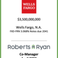 Wells Fargo Notes Due 2041 - April 2020