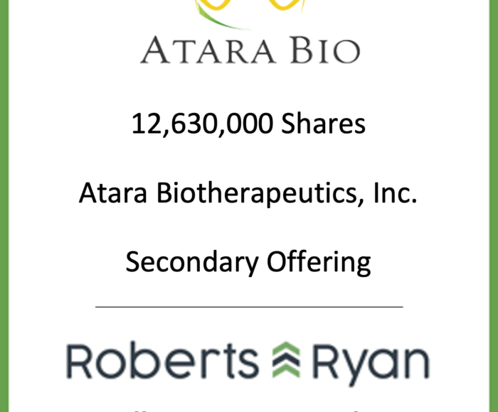 Tombstone - Atara Bio 2020.05.27