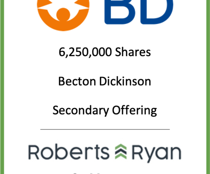 Tombstone - Becton Dickinson Secondary 2020.05.21