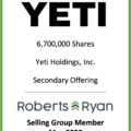 Yeti Holdings - Selling Group Member May 2020