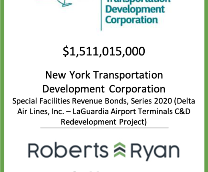 Tombstone - NY Transportation Development Corp - Delta Air Lines 2020.09.01