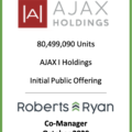 Ajax Holdings - Co-Manager October 2020