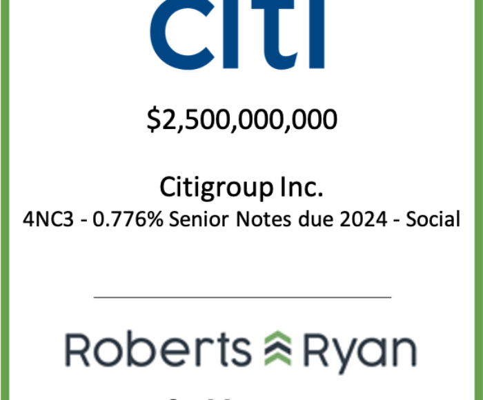 Tombstone - Citi 2020.10.23