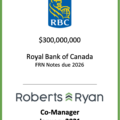 Royal Bank of Canada FRN Notes Due 2026 - January 2021