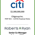 Citigroup Perpetual Notes 2 - February 2021