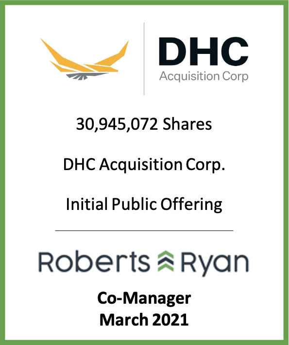 Tombstone - DHC Acquisition Corp 2021.03.01