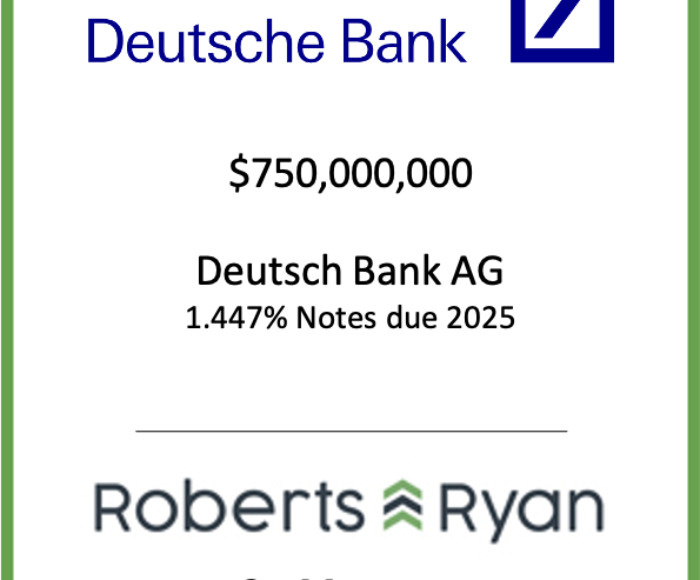 Tombstone - Deutsche Bank AG 2021.03.30