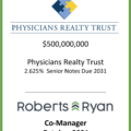 Physicians Realty Trust Senior Notes Due 2031 - October 2021