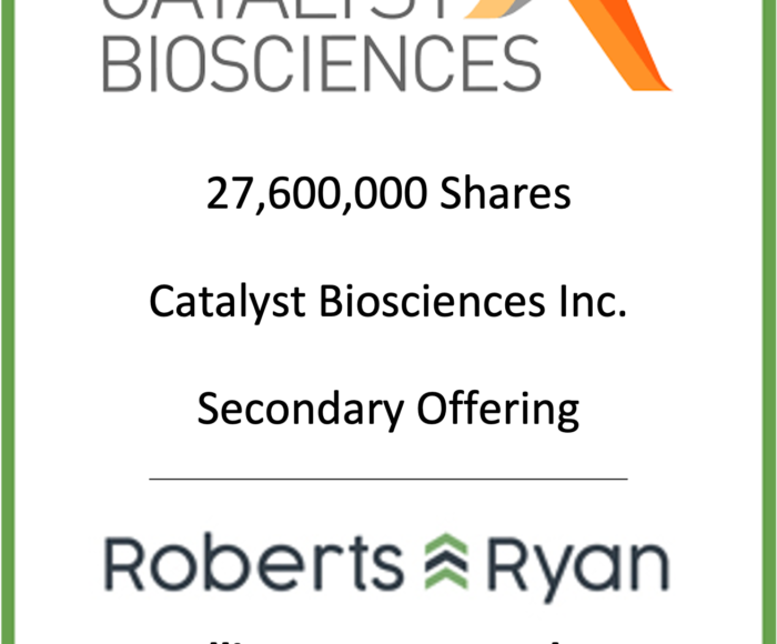 Catalyst Biosciences February 2020