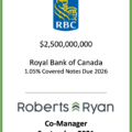 Royal Bank of Canada Covered Notes Due 2026 - September 2021