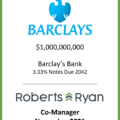 Barclays Bank Notes Due 2042 - November 2021
