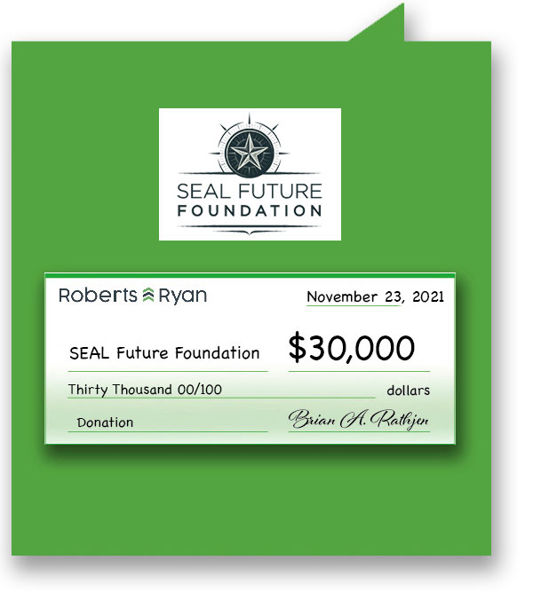 Roberts and Ryan donates $30,000 to SEAL Future Foundation