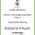 Athena Technology Acquisition - Co-Manager December 2021