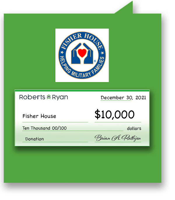 Roberts and Ryan donated $10,000 to Fisher House