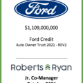 Ford Credit Auto Owner Trust 2021 - October 2021