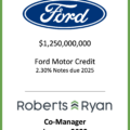Ford Motor Credit Notes Due 2025 - January 2022