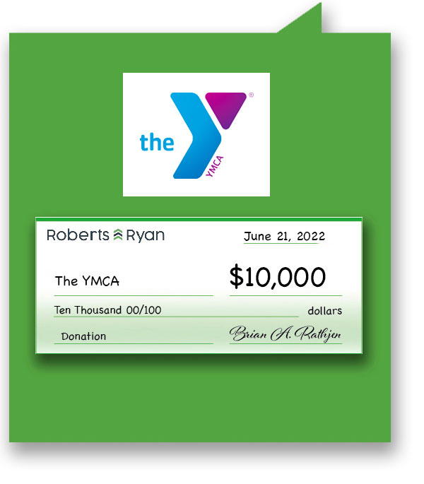 Roberts and Ryan donates $10,000 to the YMCA