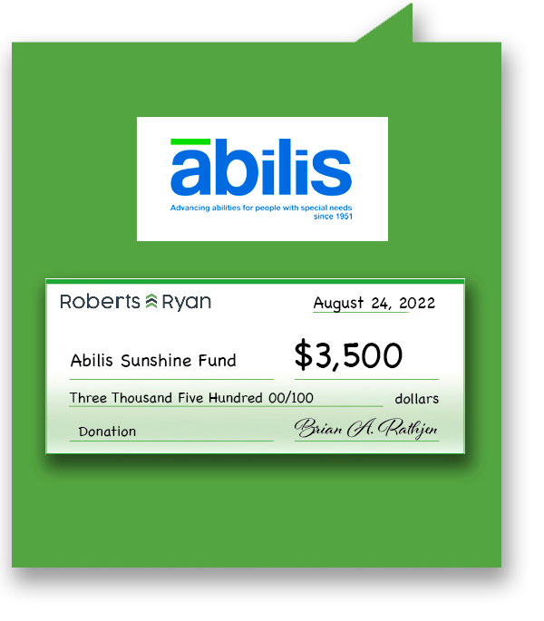 Roberts and Ryan donated $3,500 to Abilis