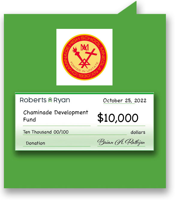 Roberts and Ryan donates $10,000 to the Chaminade Development Fund