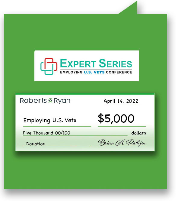 Roberts and Ryan donated $5,000 to Employing U.S. Vets