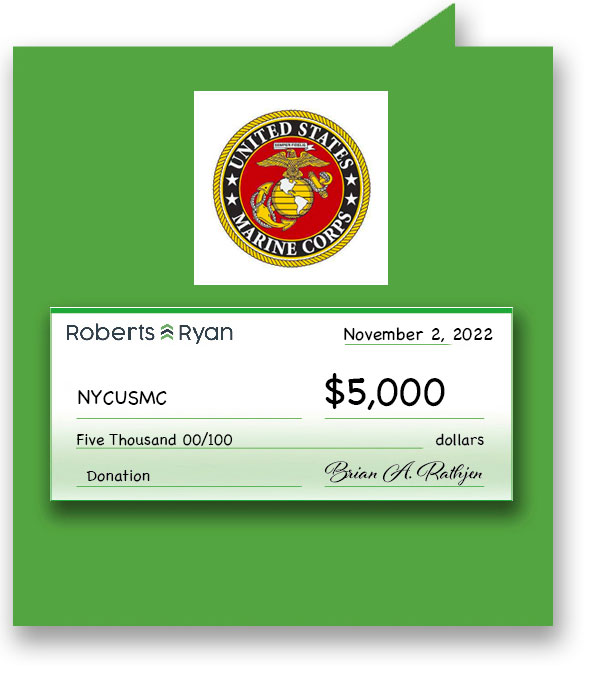 Roberts and Ryan donated $5,000 to the NYCUSMC
