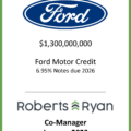 Ford Motor Credit 6.95% Notes Due 2026 - January 2023