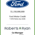 Ford Motor Credit 7.35% Notes Due 2026 - January 2023