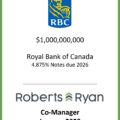 Royal Bank of Canada Notes Due 2026 - January 2023